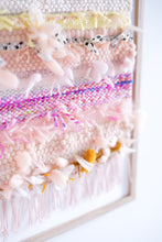 Load image into Gallery viewer, Framed Woven Fiber Art - PINKS -