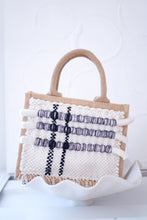 Load image into Gallery viewer, Jute Tote x Fiber Art 'GATHER'