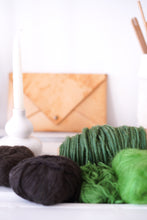 Load image into Gallery viewer, Canvas Tote Bag x Fiber Art 'GREEN'