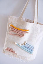 Load image into Gallery viewer, Canvas Tote Bag x Fiber Art 'COLOR-BLOCK'