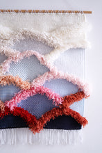 Load image into Gallery viewer, Large Woven Wall Hanging & Fiber Art - MORNING SKIES -