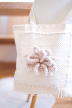 Load image into Gallery viewer, Canvas Tote Bag x Fiber Art 'BLOSSOM'