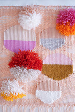 Load image into Gallery viewer, Framed Woven Fiber Art - blossoms -