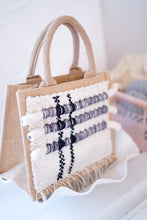 Load image into Gallery viewer, Jute Tote x Fiber Art 'GATHER'