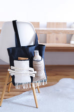 Load image into Gallery viewer, Canvas Tote Bag x Fiber Art 'POCKETS I'
