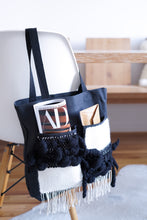 Load image into Gallery viewer, Canvas Tote Bag x Fiber Art 'POCKETS II'