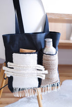 Load image into Gallery viewer, Canvas Tote Bag x Fiber Art 'POCKETS I'