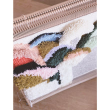 Load image into Gallery viewer, Large Woven Wall Hanging & Fiber Art - MOUNTAINS & DOORS -