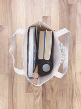 Load image into Gallery viewer, Canvas Tote Bag x Fiber Art 'FRINGE'