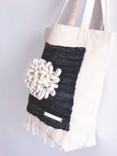 Load image into Gallery viewer, Canvas Tote Bag x Fiber Art 'BLOOMING'