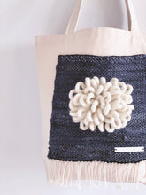 Load image into Gallery viewer, Canvas Tote Bag x Fiber Art 'BLOOMING'