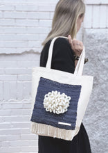 Load image into Gallery viewer, Canvas Tote Bag x Fiber Art 'BLOOMING'