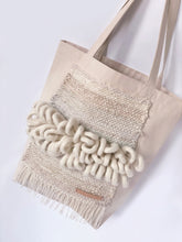 Load image into Gallery viewer, Canvas Tote Bag x Fiber Art 'LOOPS'