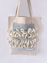 Load image into Gallery viewer, Canvas Tote Bag x Fiber Art 'LOOPS'