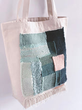 Load image into Gallery viewer, Canvas Tote Bag x Fiber Art 'FOREST'