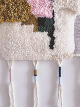 Load image into Gallery viewer, Large Woven Wall Hanging & Fiber Art - MOUNTAINS & DOORS -