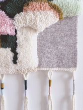 Load image into Gallery viewer, Large Woven Wall Hanging & Fiber Art - MOUNTAINS & DOORS -