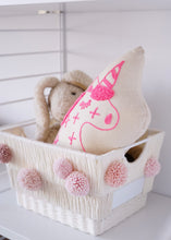 Load image into Gallery viewer, Storage Bin x Fiber Art 'POM POM' (small)