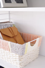 Load image into Gallery viewer, Storage Bin x Fiber Art 'MILK + HONEY' (large)