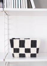Load image into Gallery viewer, Storage Bin x Fiber Art 'CHECKERBOARD' (small)