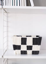 Load image into Gallery viewer, Storage Bin x Fiber Art 'CHECKERBOARD' (small)