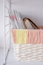 Load image into Gallery viewer, Storage Bin x Fiber Art 'MILK + HONEY' (large)