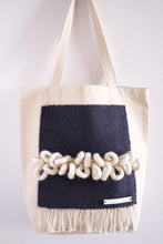 Load image into Gallery viewer, Canvas Tote Bag x Fiber Art 'LOOPS'