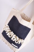 Load image into Gallery viewer, Canvas Tote Bag x Fiber Art 'LOOPS'