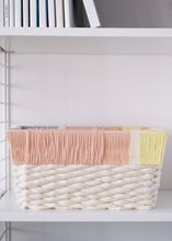 Load image into Gallery viewer, Storage Bin x Fiber Art 'MILK + HONEY' (large)