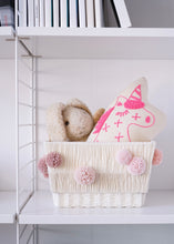 Load image into Gallery viewer, Storage Bin x Fiber Art 'POM POM' (small)