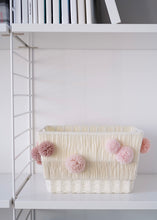 Load image into Gallery viewer, Storage Bin x Fiber Art 'POM POM' (small)