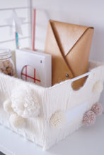 Load image into Gallery viewer, Storage Bin x Fiber Art 'POM POM' (medium)