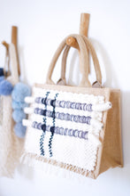 Load image into Gallery viewer, Jute Tote x Fiber Art 'GATHER'
