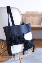 Load image into Gallery viewer, Canvas Tote Bag x Fiber Art &#39;POCKETS II&#39;
