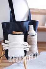 Load image into Gallery viewer, Canvas Tote Bag x Fiber Art &#39;POCKETS I&#39;
