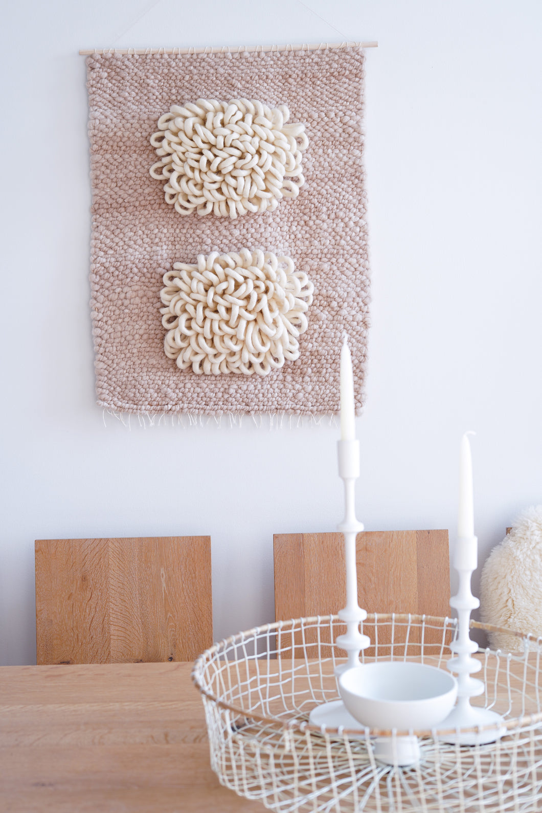 Custom Woven Wall Hanging & Fiber Art - LOOPS -