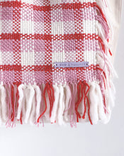 Load image into Gallery viewer, Canvas Tote Bag x Fiber Art &#39;PLAID PINK&#39;
